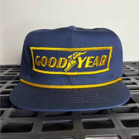 goodyear Other - Vintage GoodyearTrucker #1 in Racing Rope SnapBack Hat Cap